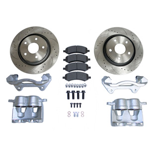Drilled & Slotted HD Brake Kit, Front